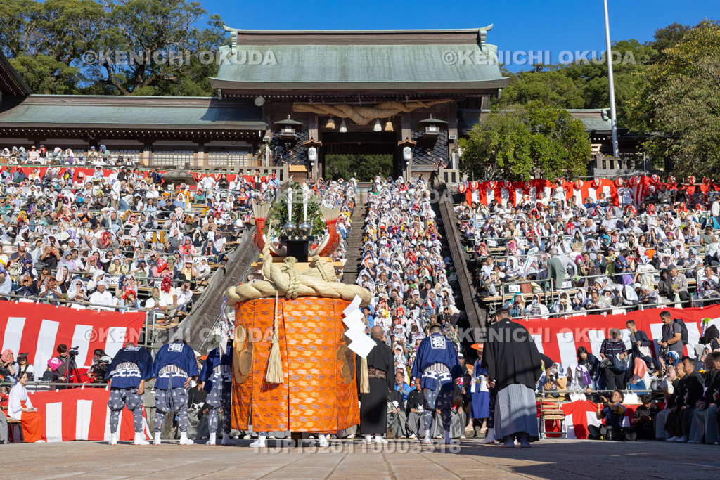 長崎県　長崎くんち　傘鉾（榎津町）