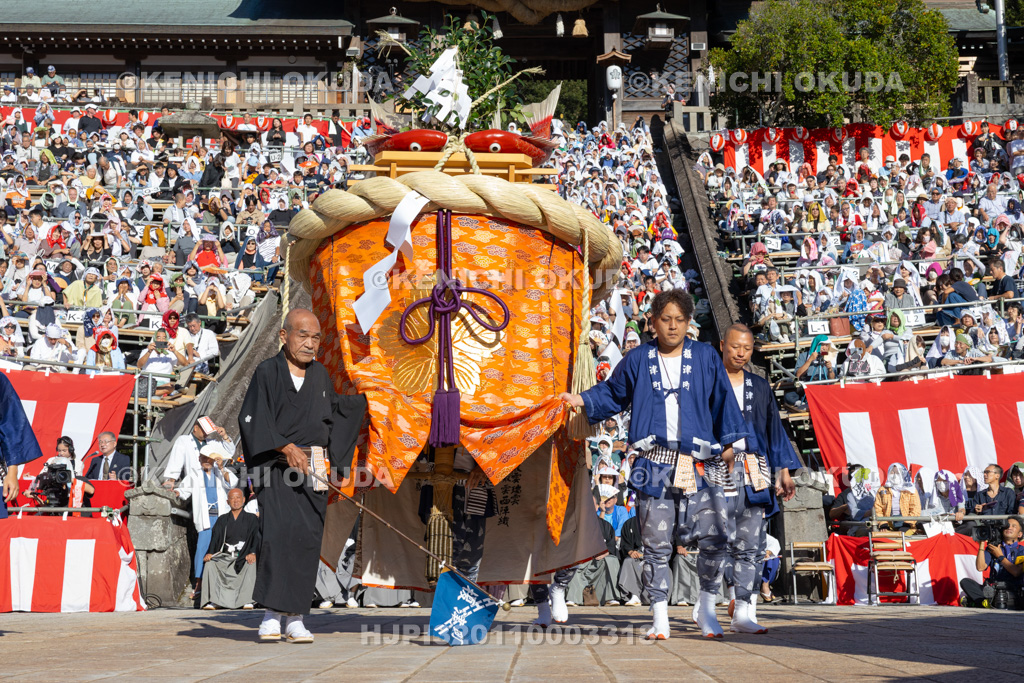 長崎県　長崎くんち　傘鉾（榎津町）