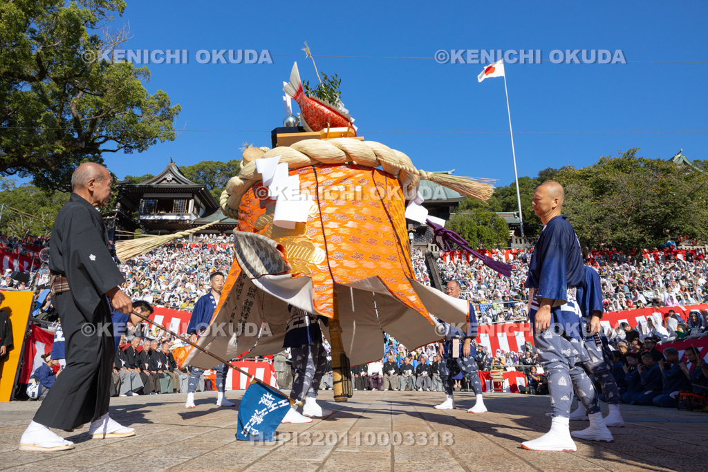 長崎県 長崎くんち 傘鉾(榎津町)