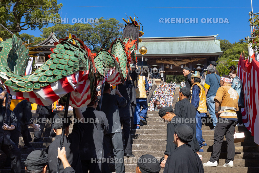 長崎県　長崎くんち　龍踊（諏訪町）