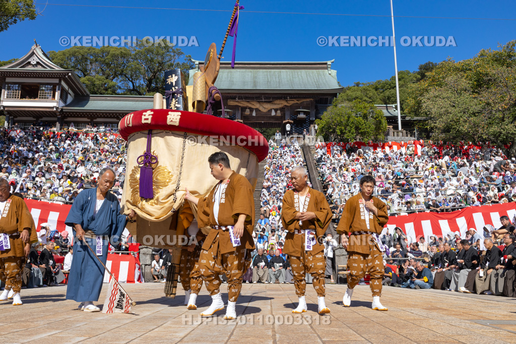 長崎県 長崎くんち 傘鉾(西古川町)