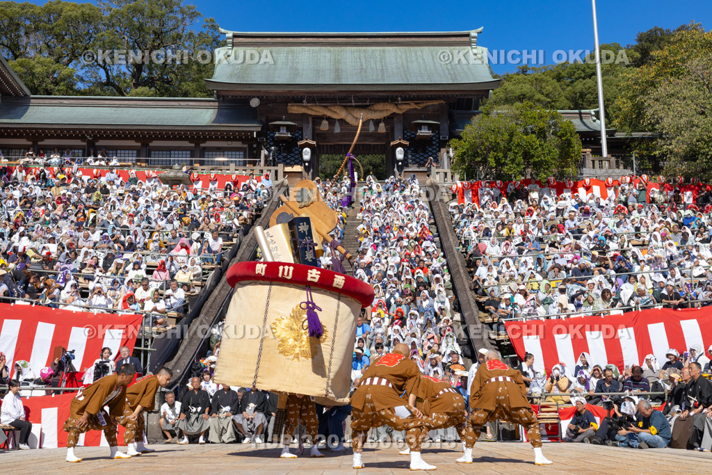 長崎県 長崎くんち 傘鉾(西古川町)