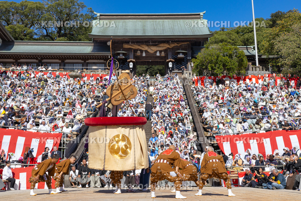 長崎県 長崎くんち 傘鉾(西古川町)