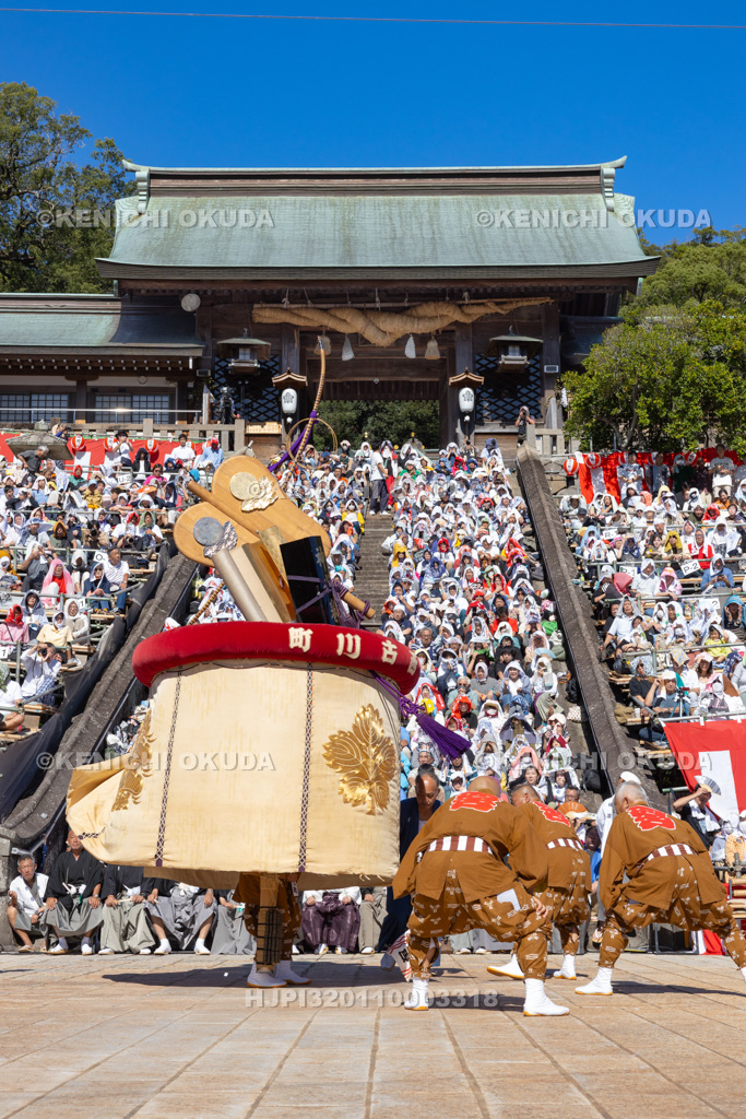 長崎県　長崎くんち　傘鉾（西古川町）