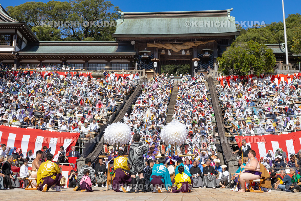 長崎県　長崎くんち　櫓太鼓（西古川町）