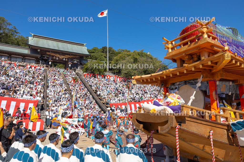 長崎県　長崎くんち　大漁万祝恵美須船（賑町）