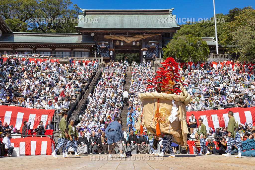 長崎県　長崎くんち　傘鉾（新大工町）