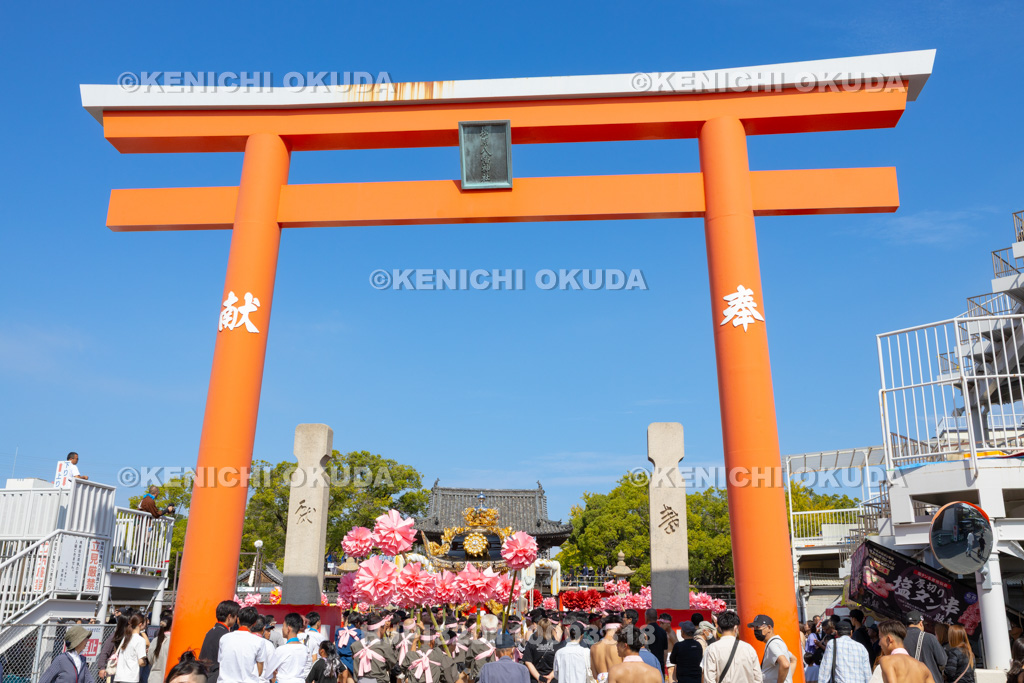 兵庫県 灘のけんか祭り(宵宮) 屋台宮入り 東山