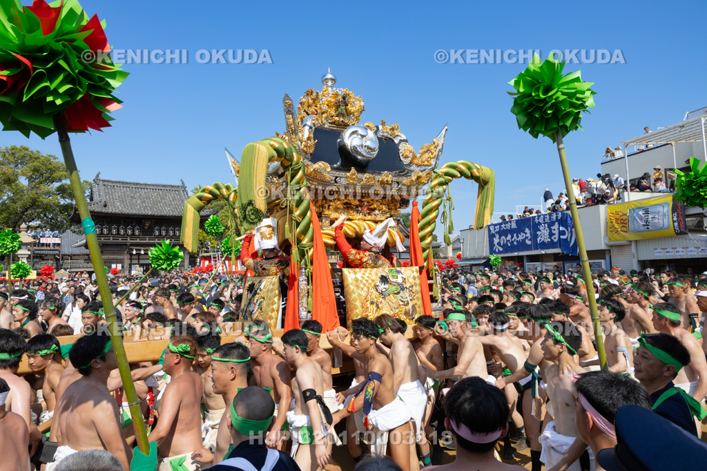 兵庫県 灘のけんか祭り(宵宮) 屋台宮入り 木場