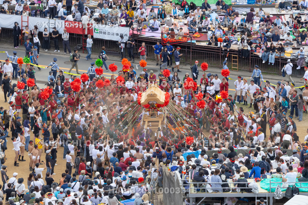 兵庫県 灘のけんか祭り(本宮) 露払い獅子屋台 松原