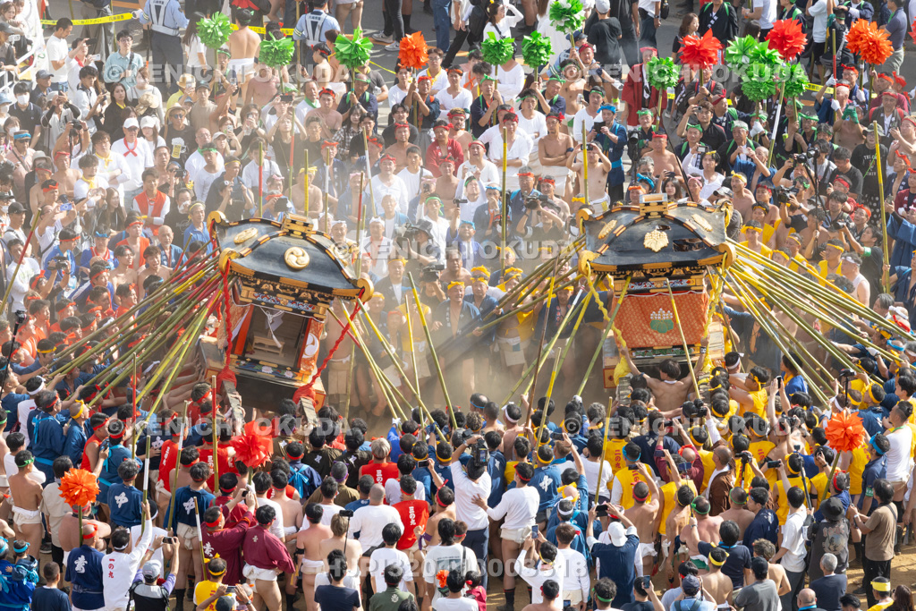 兵庫県 灘のけんか祭り(本宮) 神輿練り合わせ