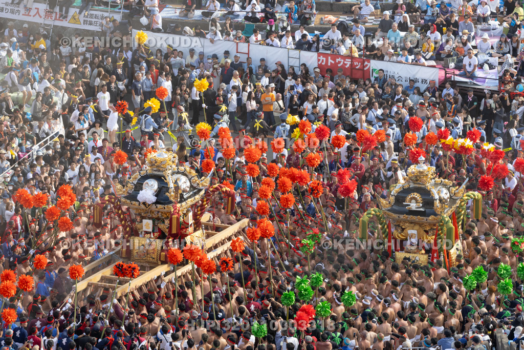 兵庫県 灘のけんか祭り(本宮) 屋台練り合わせ 木場・妻鹿