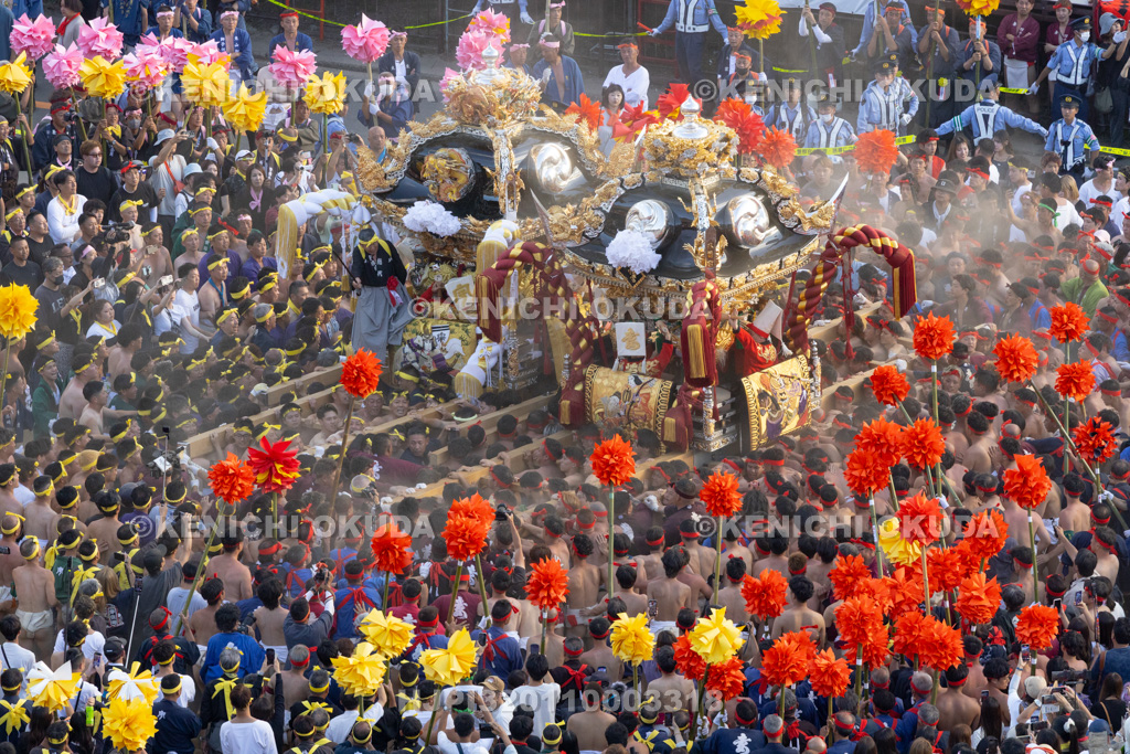 兵庫県 灘のけんか祭り(本宮) 屋台練り合わせ 妻鹿・宇佐崎