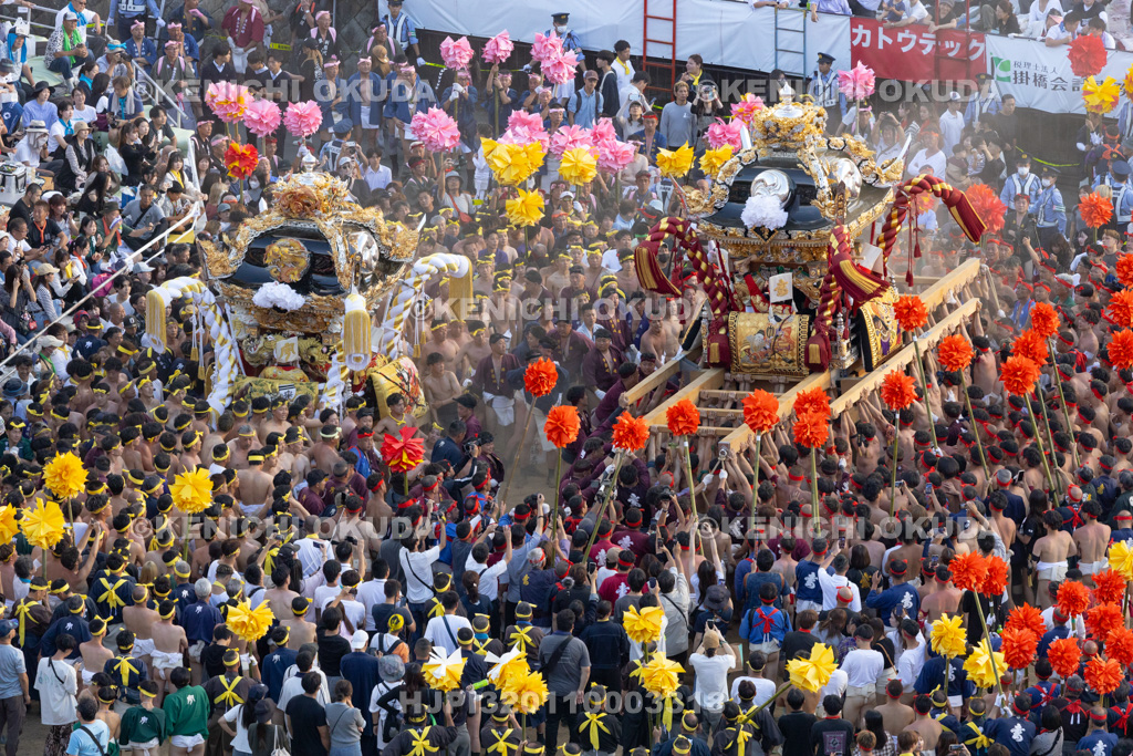 兵庫県 灘のけんか祭り(本宮) 屋台練り合わせ 妻鹿・宇佐崎