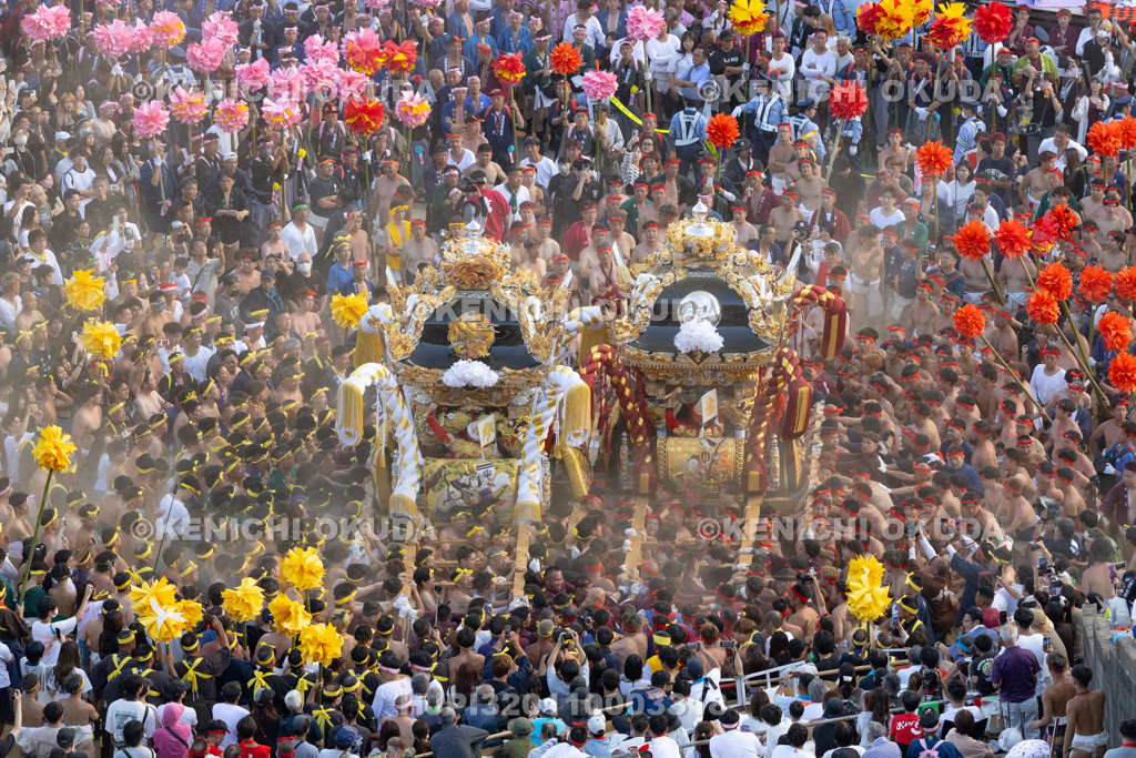兵庫県 灘のけんか祭り(本宮) 屋台練り合わせ 妻鹿・宇佐崎