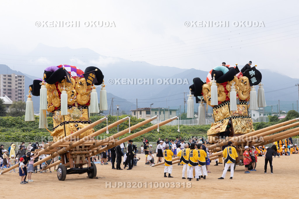 愛媛県　新居浜太鼓祭り　中萩きらきら公園太鼓寄せ　本郷・萩生東