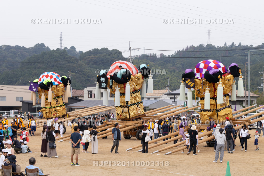 愛媛県　新居浜太鼓祭り　中萩きらきら公園太鼓寄せ　本郷・萩生東・下本郷