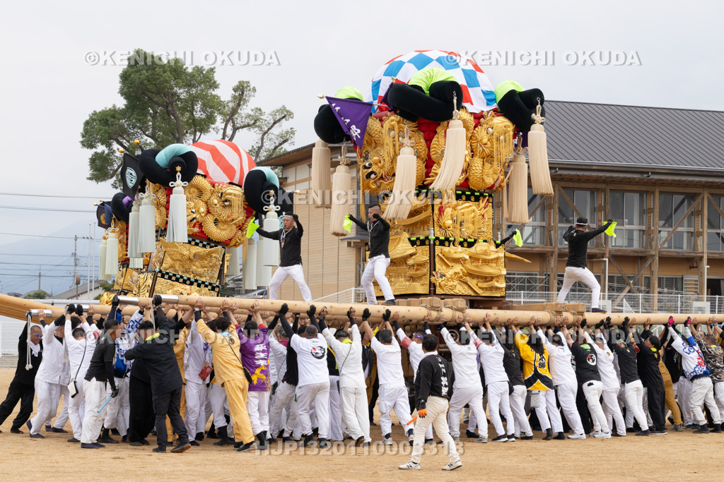 愛媛県 新居浜太鼓祭り 中萩きらきら公園太鼓寄せ 下本郷