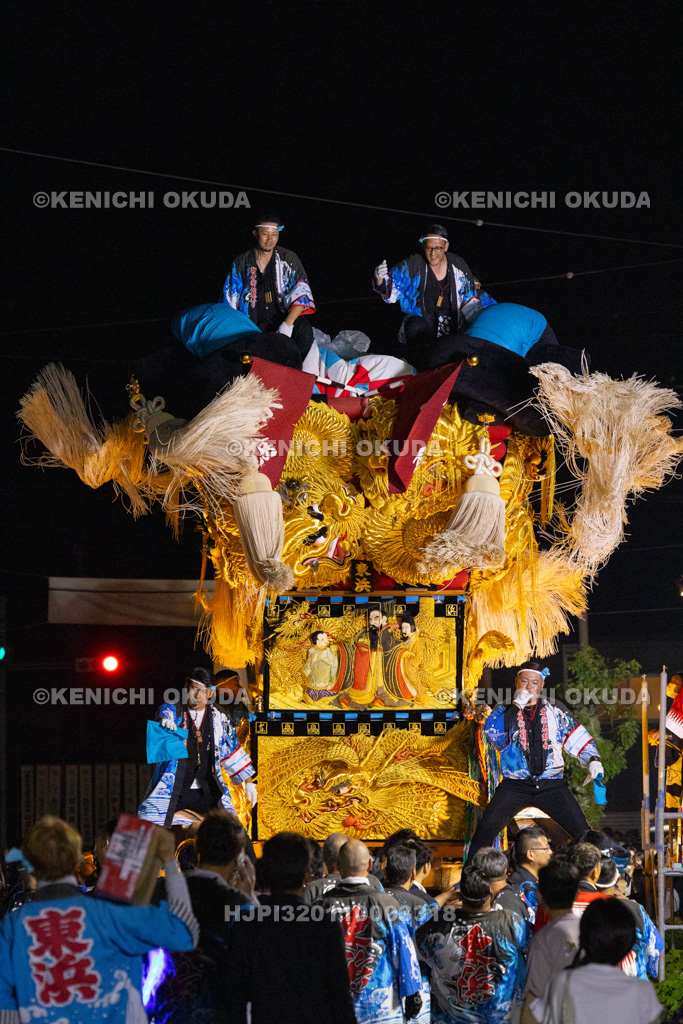 愛媛県　新居浜太鼓祭り　天神浜通りかきくらべ　東浜