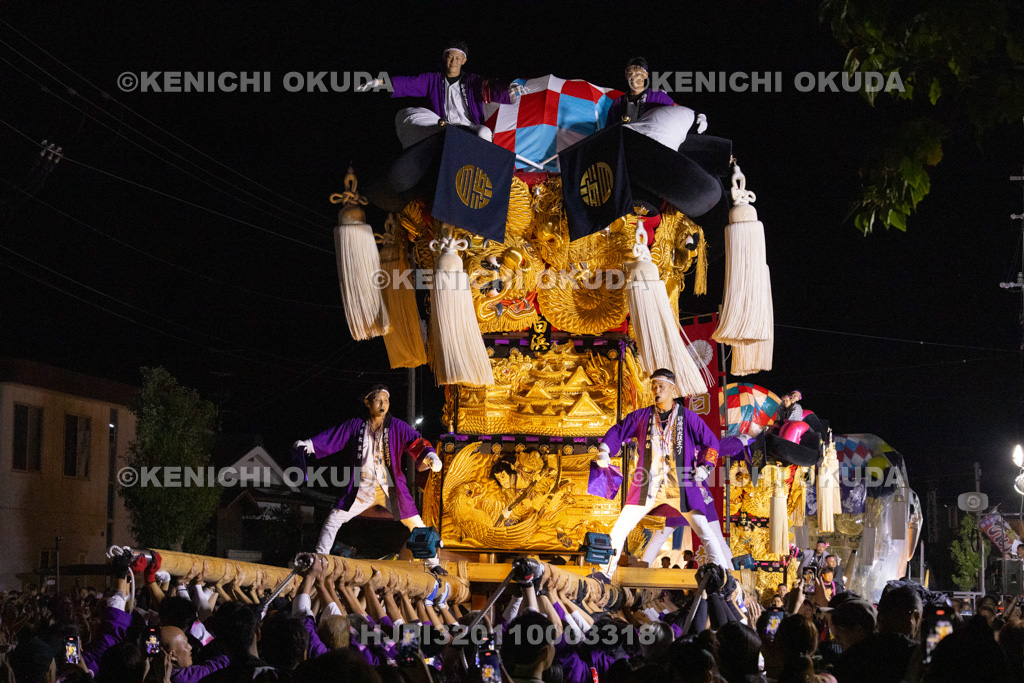 愛媛県　新居浜太鼓祭り　天神浜通りかきくらべ　白浜