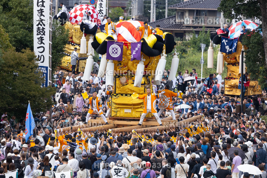 愛媛県 新居浜太鼓祭り 上部地区山根グラウンド統一寄せ