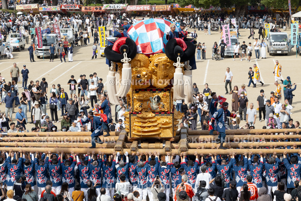 愛媛県　新居浜太鼓祭り　上部地区山根グラウンド統一寄せ