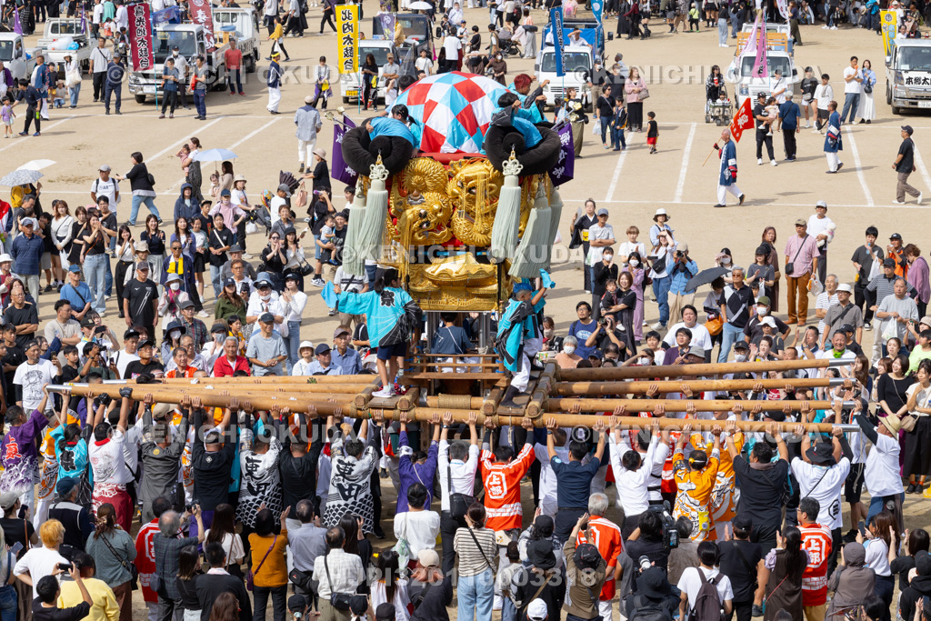 愛媛県 新居浜太鼓祭り 上部地区山根グラウンド統一寄せ