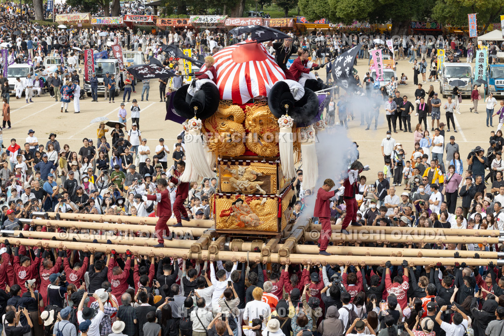 愛媛県 新居浜太鼓祭り 上部地区山根グラウンド統一寄せ