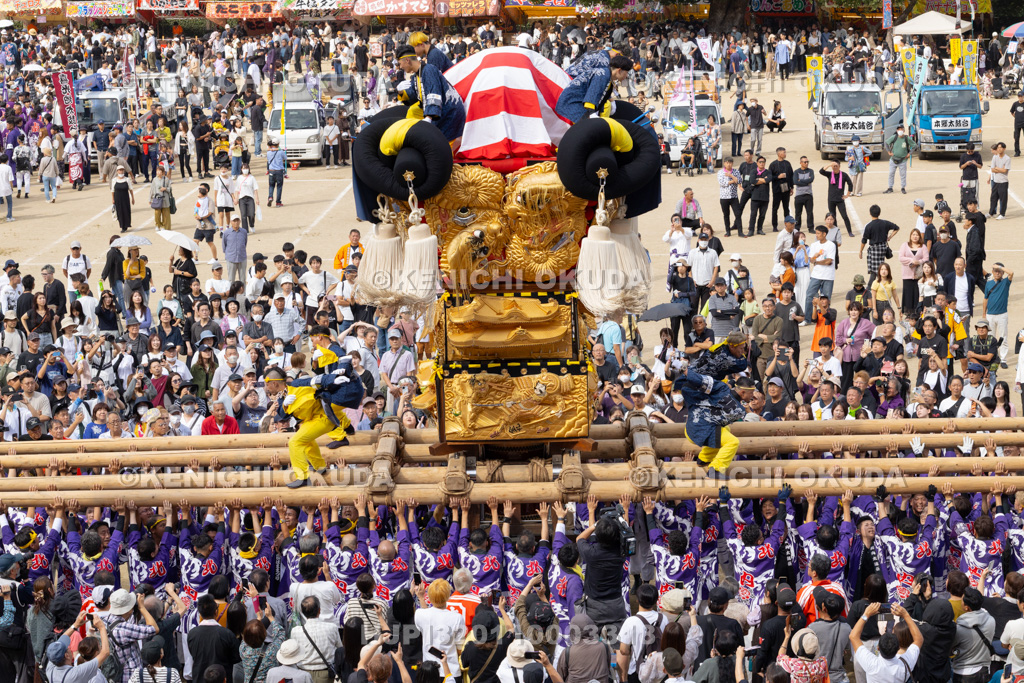 愛媛県　新居浜太鼓祭り　上部地区山根グラウンド統一寄せ