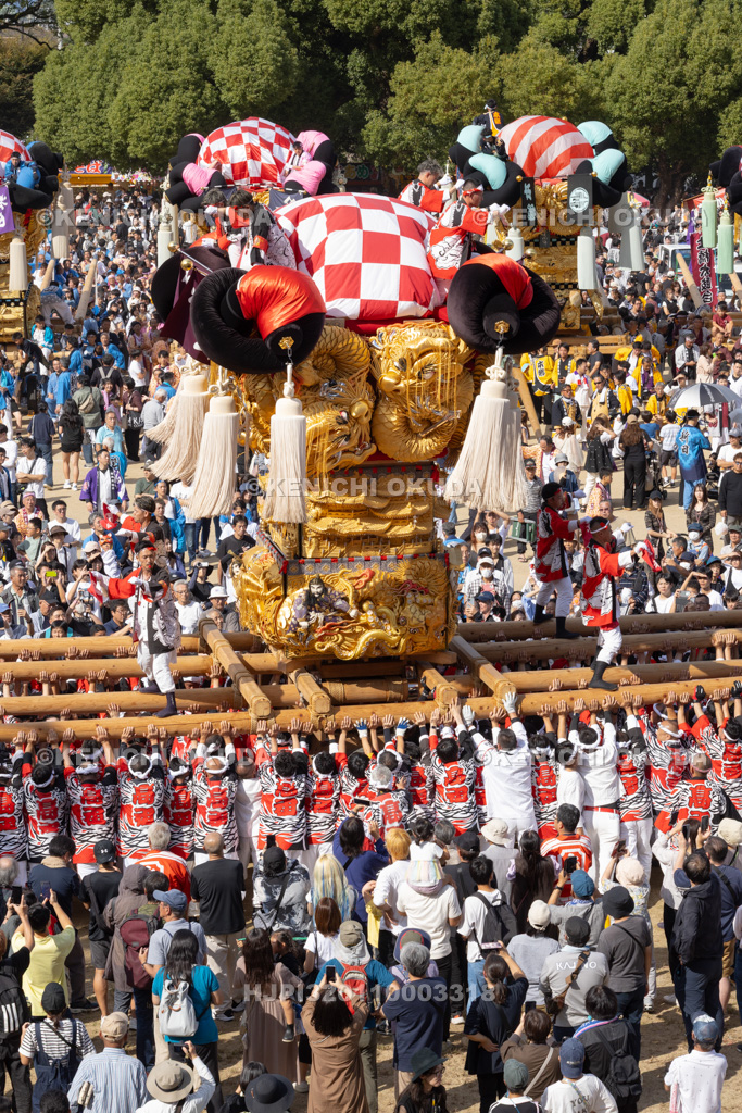 愛媛県 新居浜太鼓祭り 上部地区山根グラウンド統一寄せ