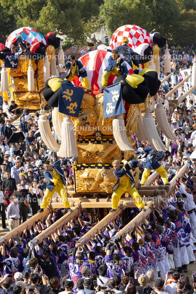 愛媛県 新居浜太鼓祭り 上部地区山根グラウンド統一寄せ