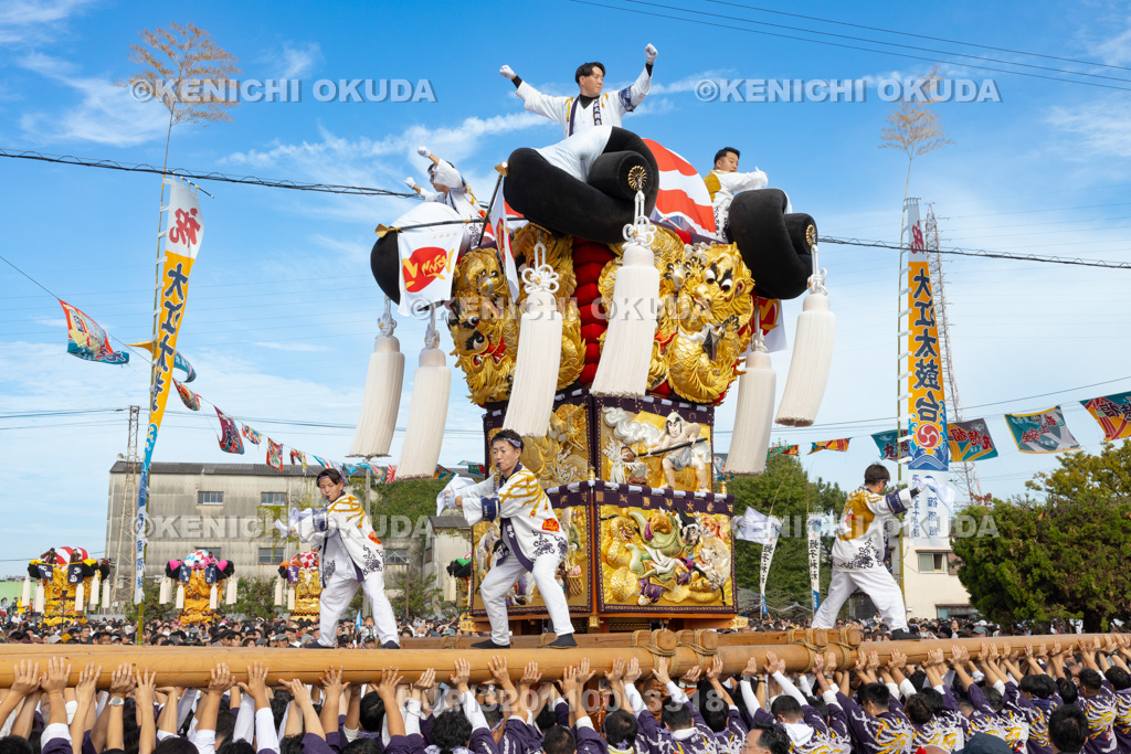 愛媛県　新居浜太鼓祭り　大江浜かきくらべ