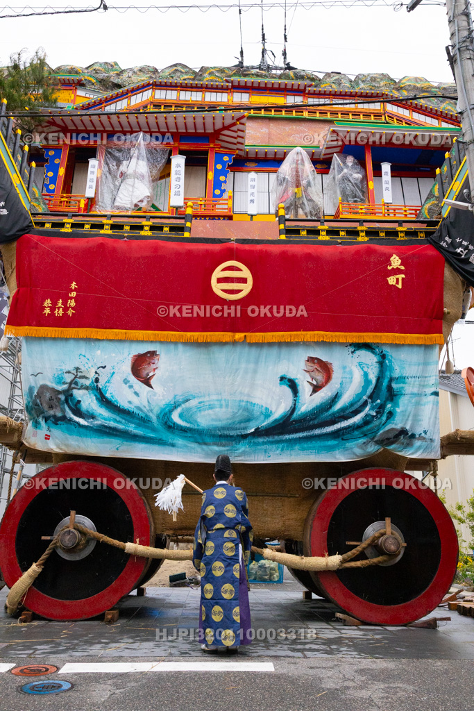 石川県 青柏祭 でか山(魚町) 魚町見附祭礼(修祓)