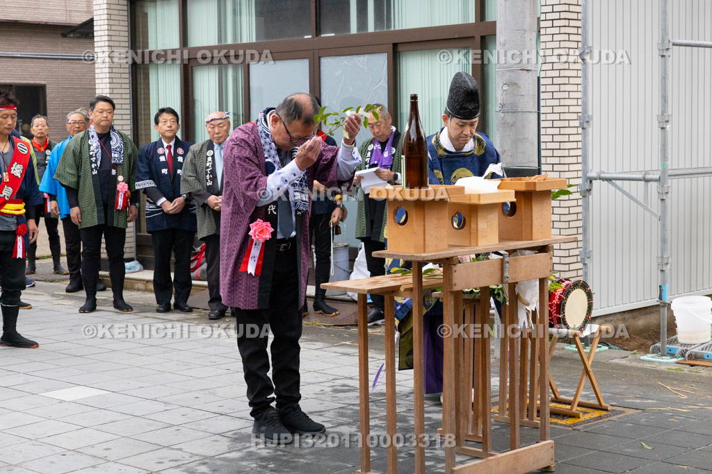 石川県 青柏祭 魚町見附祭礼(玉串拝礼)
