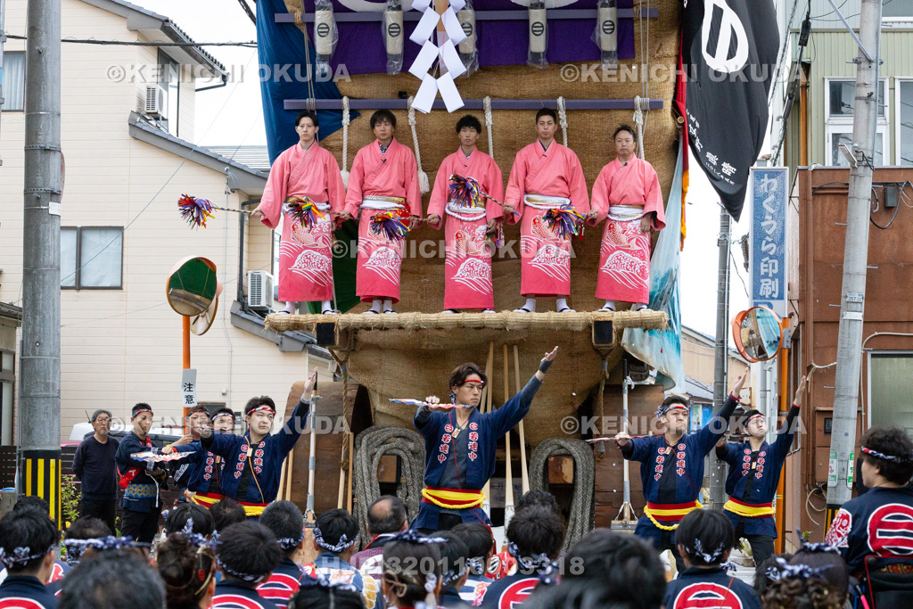 石川県 青柏祭 でか山(魚町) 曳き出し唄 本山