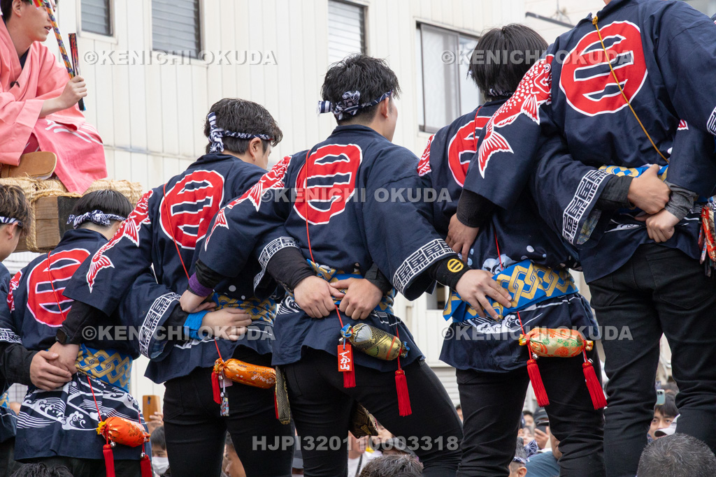石川県 青柏祭 でか山(魚町)運行 本山 大梃子