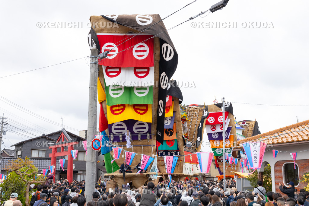 石川県 青柏祭 でか山 三台勢揃い(大地主神社)
