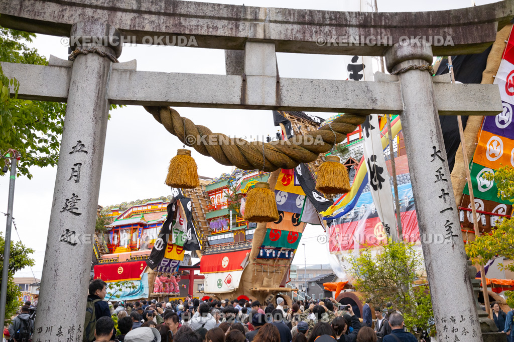 石川県 青柏祭 でか山 三台勢揃い(大地主神社)