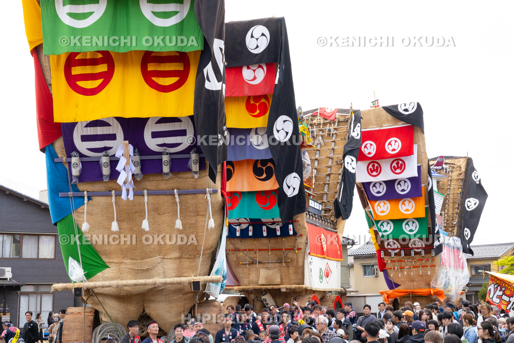 石川県 青柏祭 でか山 三台勢揃い(大地主神社)