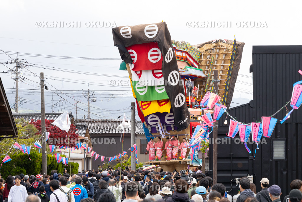 石川県 青柏祭 でか山(魚町)運行 戻り山