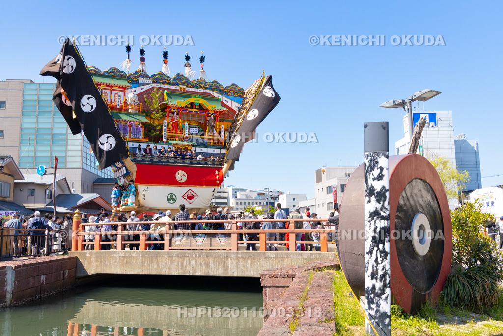 石川県 青柏祭 でか山(府中町)運行 裏山
