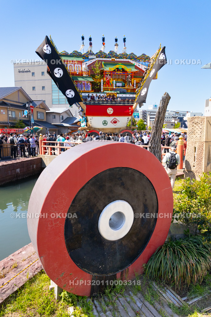 石川県 青柏祭 でか山(府中町)運行 裏山