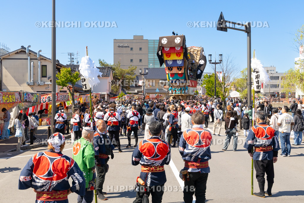 石川県 青柏祭 でか山(府中町)運行 裏山