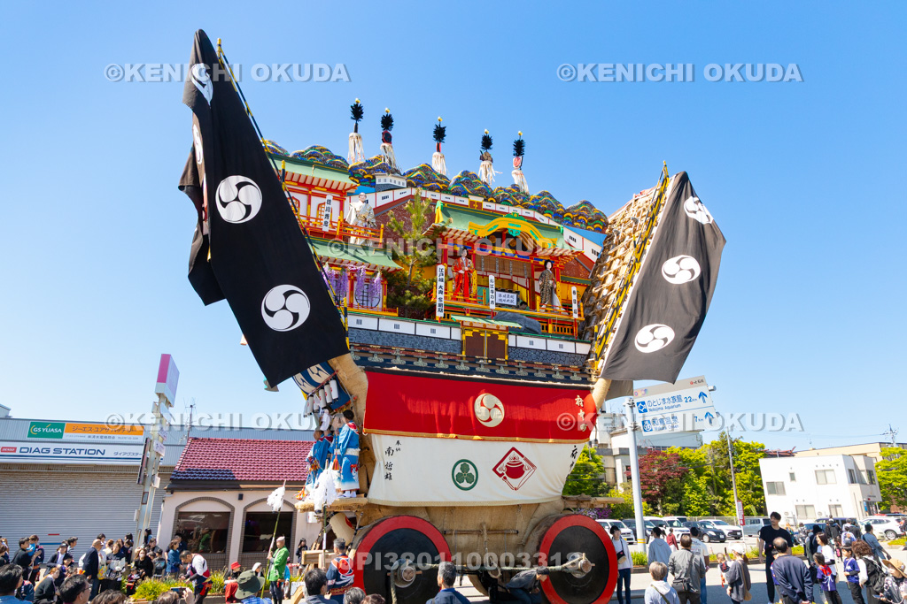 石川県 青柏祭 でか山(府中町)運行 裏山