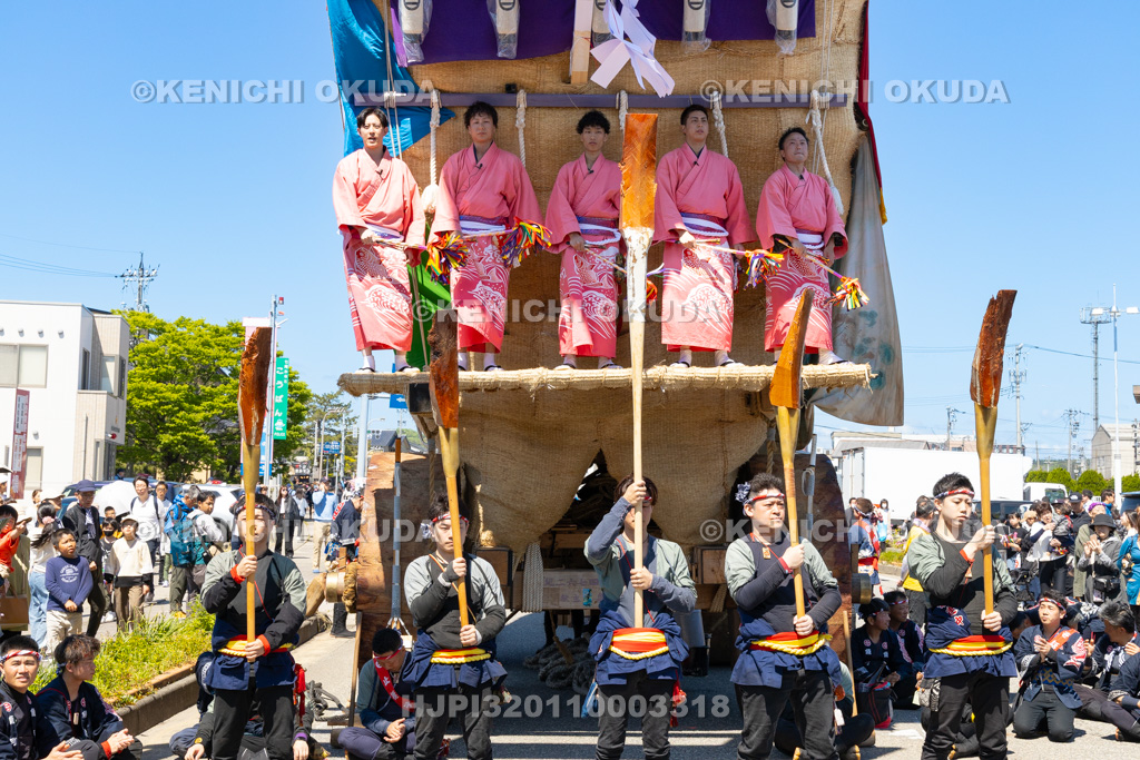 石川県 青柏祭 でか山(魚町) 曳き付け唄