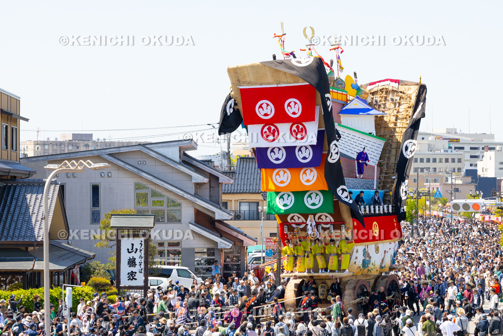 石川県 青柏祭 でか山(鍛冶町)運行 裏山