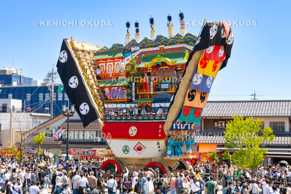 石川県 青柏祭 でか山(府中町)運行
