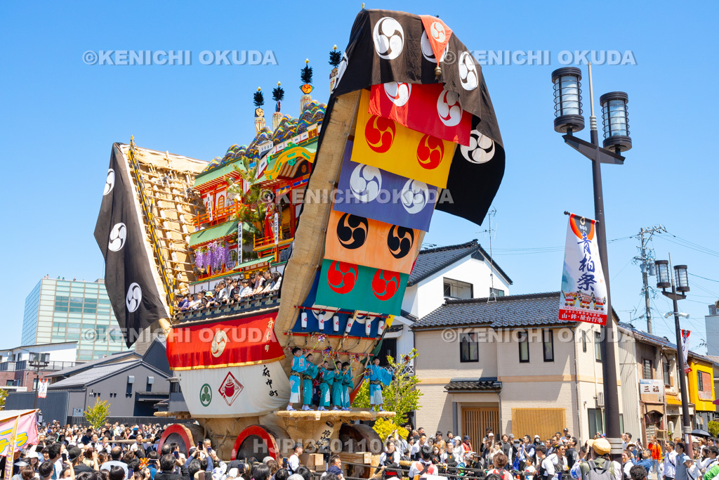 石川県 青柏祭 でか山(府中町)運行