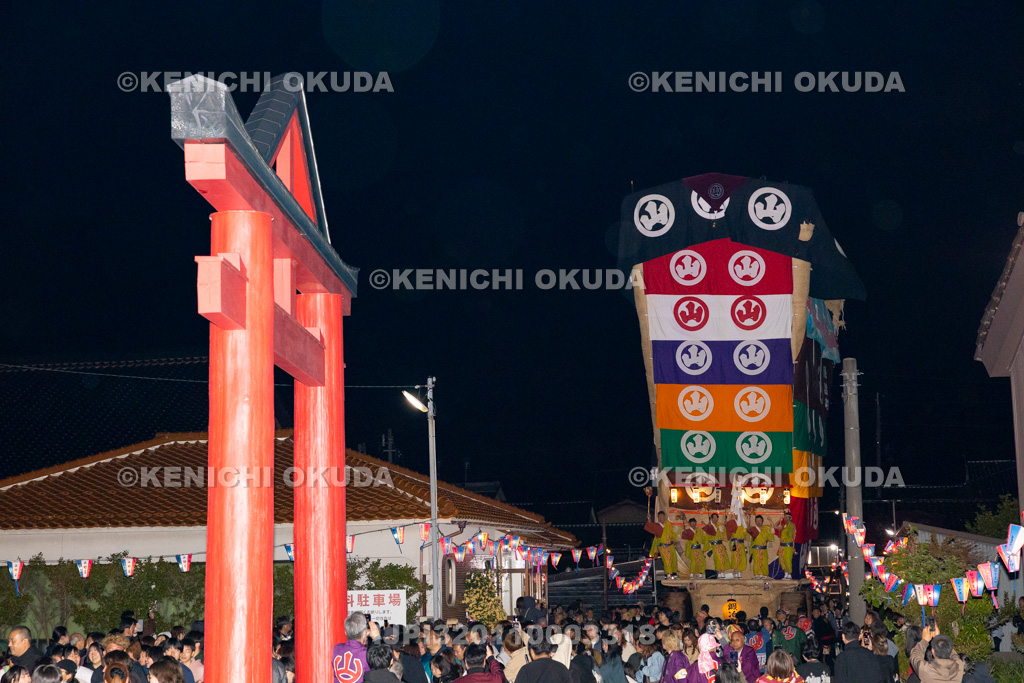 石川県 青柏祭 でか山(鍛冶町)運行 納め山