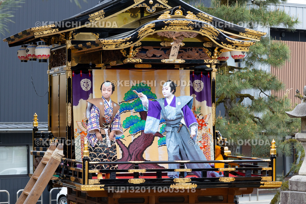 富山県 出町子供歌舞伎曳山祭 出町神明宮 戎詣恋釣針「釣女」